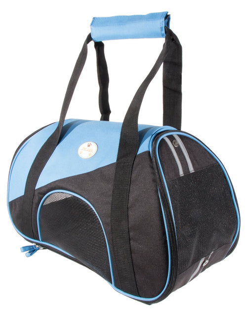 Load image into Gallery viewer, Pet Life ® 'Zip-N-Go' Airline Approved Contoured Fashion Designer Pet Dog Carrier
