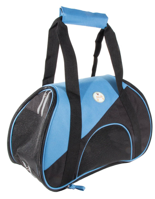 Load image into Gallery viewer, Pet Life ® 'Zip-N-Go' Airline Approved Contoured Fashion Designer Pet Dog Carrier
