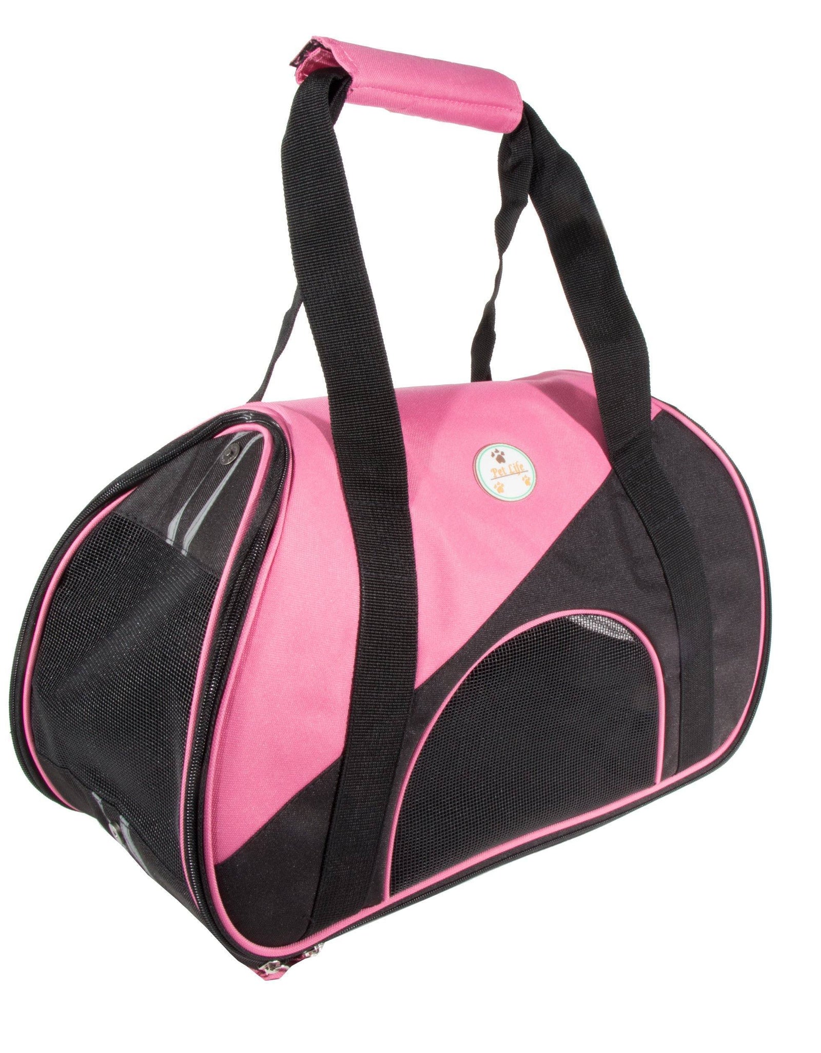 Pet Life ® 'Zip-N-Go' Airline Approved Contoured Fashion Designer Pet Dog Carrier