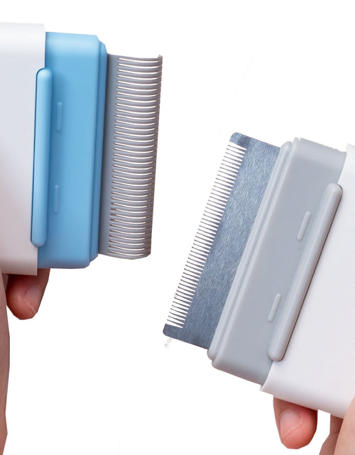 Load image into Gallery viewer, Pet Life ® 'Zipocket' 2-in-1 Underake and Stainless Steel Travel Grooming Pet Comb
