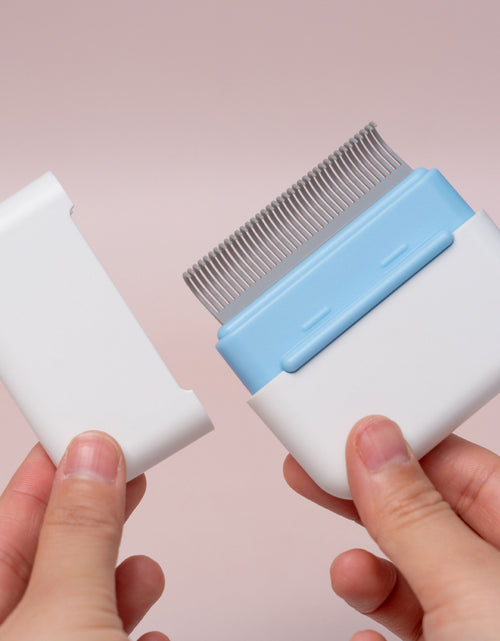 Load image into Gallery viewer, Pet Life ® 'Zipocket' 2-in-1 Underake and Stainless Steel Travel Grooming Pet Comb
