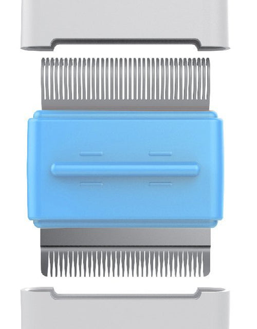 Load image into Gallery viewer, Pet Life ® 'Zipocket' 2-in-1 Underake and Stainless Steel Travel Grooming Pet Comb
