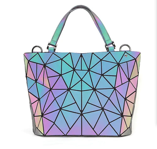 Load image into Gallery viewer, Geometric Laser Women's Handbag and Crossbody Bag
