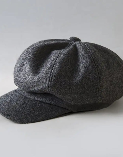 Load image into Gallery viewer, Octagonal Woolen Beret Hat for Casual Wear
