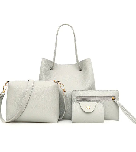 Fashionable 4-Piece Bucket Tote Bag Set (New Arrival)