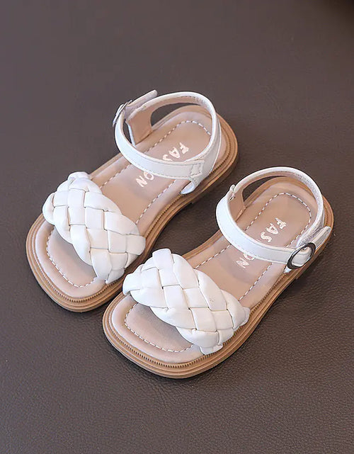 Load image into Gallery viewer, Summer New Girls' Fashion Woven Sandals
