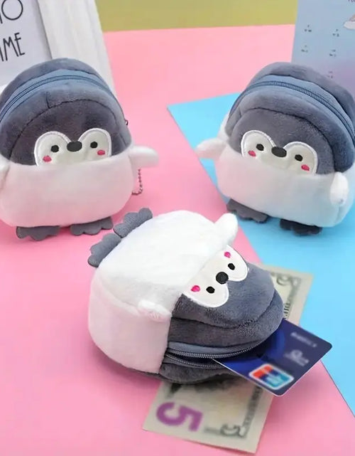 Load image into Gallery viewer, Cute Penguin Coin Purse and Lipstick Bag
