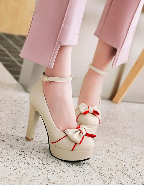 Load image into Gallery viewer, New Women's Waterproof Chunky Heels with Strap
