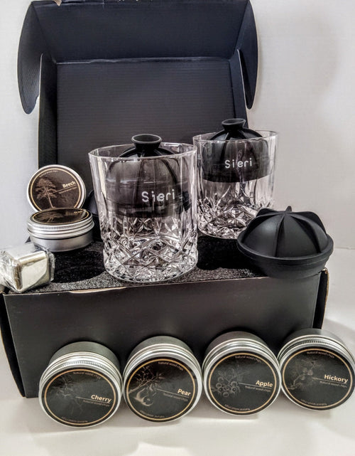 Load image into Gallery viewer, S.I.E.R.I. High End Whiskey Smoker Kit Rechargeable Black
