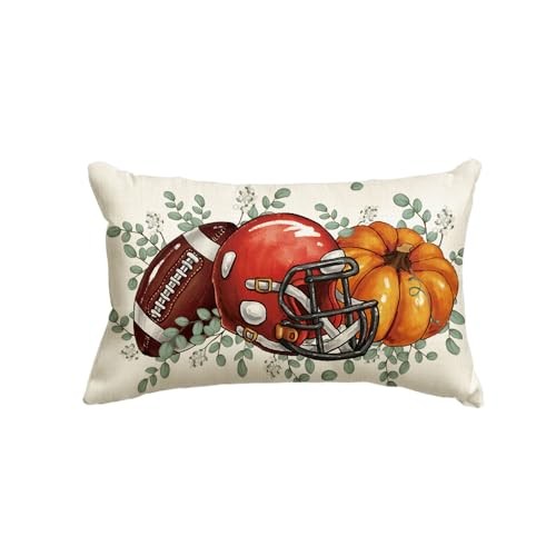 Load image into Gallery viewer, Yxuiyal Fall Pillow Covers 12x20 Inch Plaid Orange Pumpkin Leaf 2 Pack
