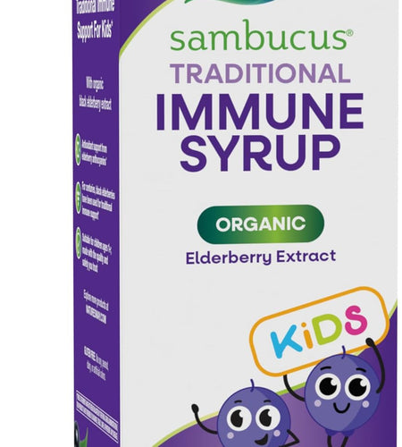 Nature's Way Sambucus Kids Organic Elderberry Syrup Berry Flavor 4 Fl Oz