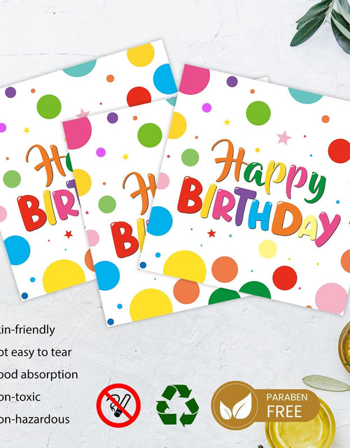 Load image into Gallery viewer, LeZakaa Birthday Paper Plates Set 50pcs 7 &amp; 9 Inch Happy Birthday Balloon
