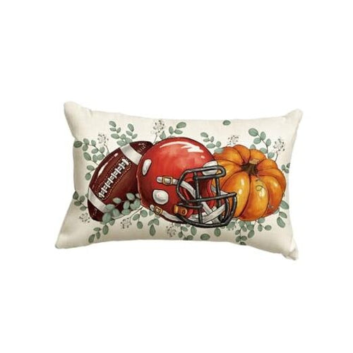 Load image into Gallery viewer, Yxuiyal Fall Pillow Covers 12x20 Inch Plaid Orange Pumpkin Leaf 2 Pack
