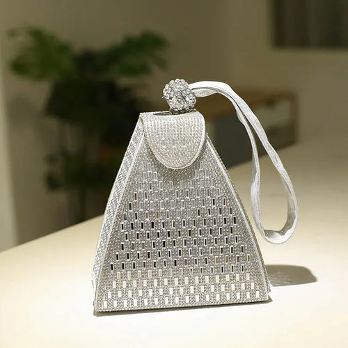 Load image into Gallery viewer, Luxury Diamond Clutch Bag for Women - Evening Purse
