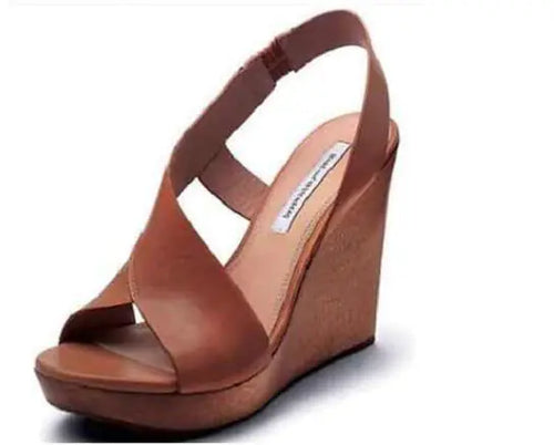 Load image into Gallery viewer, Womens Wedge Heels Slingback Peep Toe Sandals
