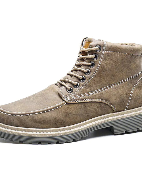 Load image into Gallery viewer, Men's Retro Fashion Casual Leather Tooling Boots
