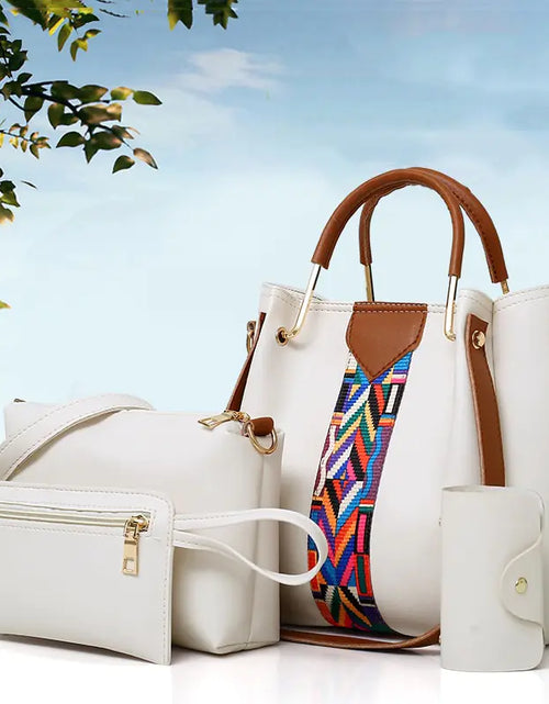 Load image into Gallery viewer, Fashionable Women's Handbag Set with Shoulder Bag (4 Pcs)
