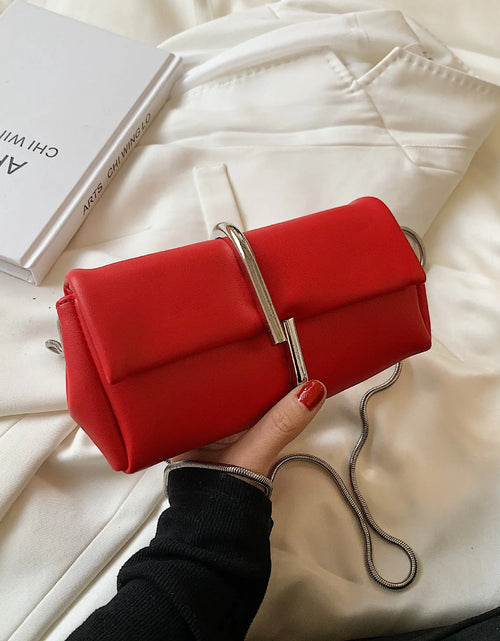 Load image into Gallery viewer, Chain PU Leather Crossbody Shoulder Bag

