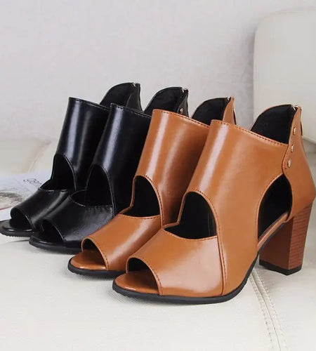 New Fashion Mid-Heel Thick Heel Women's Sandals
