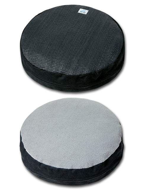 Load image into Gallery viewer, Touchcat 'Claw-ver Nest' Rounded Scratching Cat Bed w/ Teaser Toy
