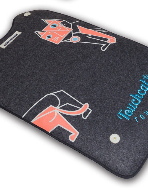 Load image into Gallery viewer, Touchcat ® 'Lamaste' Travel Reversible Rubberized Fashion Designer Pet Dog and Cat Bed Bed Lounger Stretching Yoga Mat
