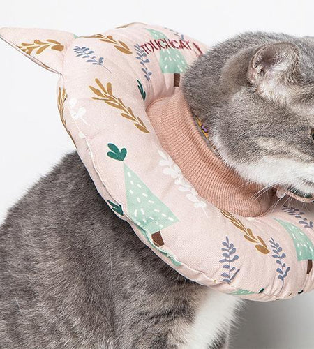 Touchcat ® 'Ringlet' Licking and Scratching Adjustable Pillow Cat Neck Protector