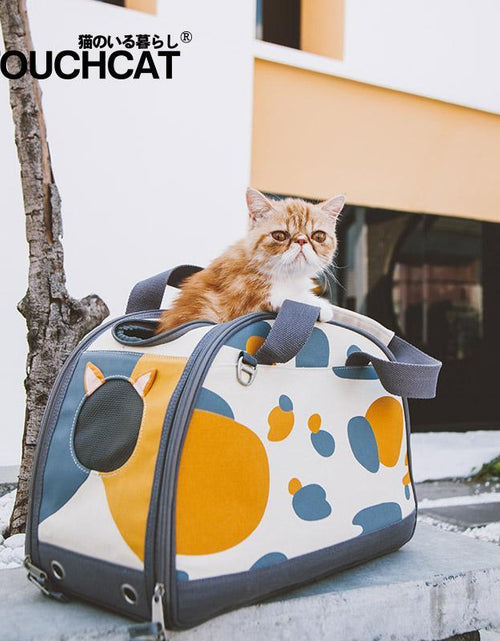 Load image into Gallery viewer, Touchcat 'Tote-Tails' Designer Airline Approved Collapsible Cat Carrier
