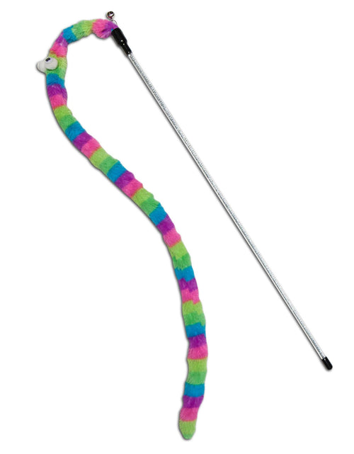 Load image into Gallery viewer, Touchcat Worm-Tail Designer Wand Cat Teaser
