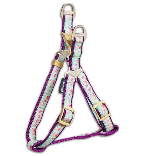 Touchdog 'Avery Patterned' Tough Stitched Dog Harness and Leash
