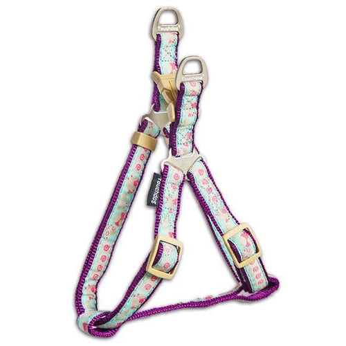 Load image into Gallery viewer, Touchdog 'Avery Patterned' Tough Stitched Dog Harness and Leash
