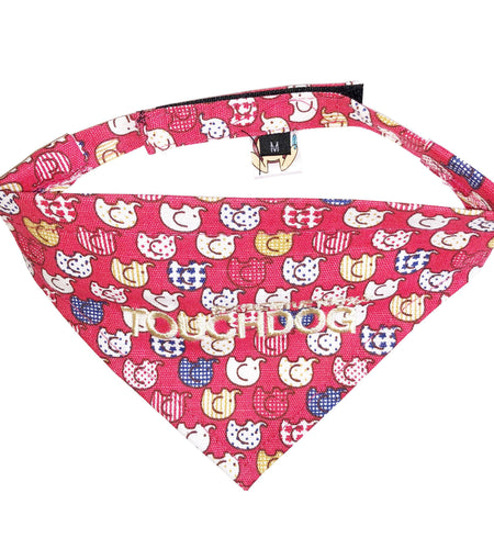 Touchdog Elephant Patterned Hook-and-Loop Fashion Dog Bandana