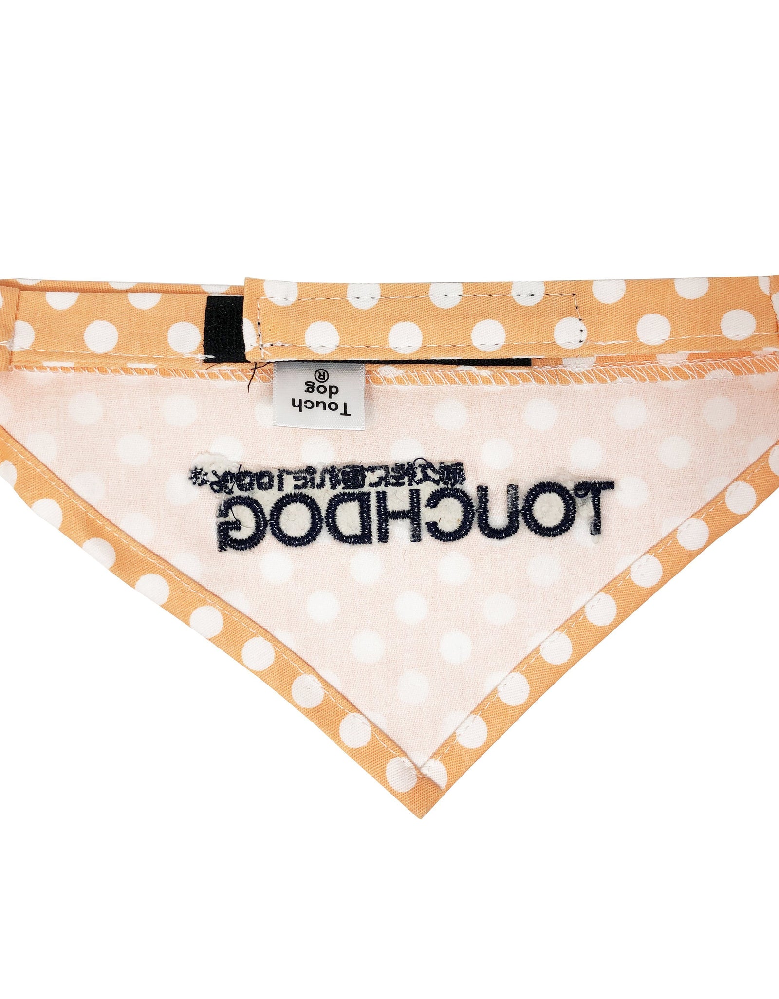 Touchdog Polka-dot Patterned Hook-and-Loop Fashion Dog Bandana