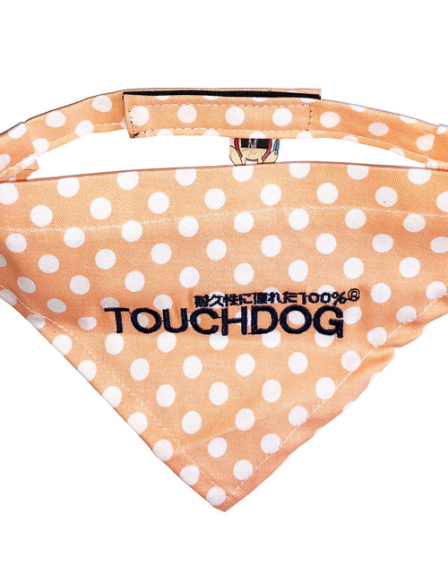 Load image into Gallery viewer, Touchdog Polka-dot Patterned Hook-and-Loop Fashion Dog Bandana
