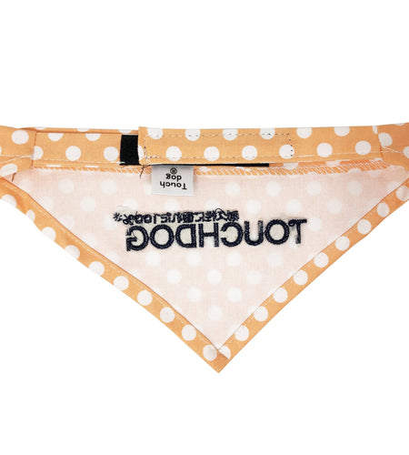 Touchdog Polka-dot Patterned Hook-and-Loop Fashion Dog Bandana
