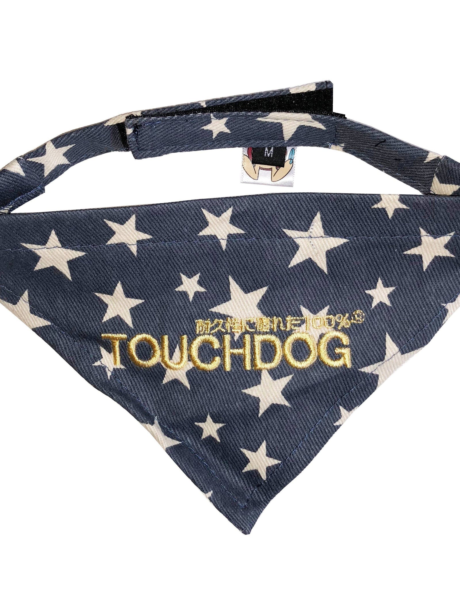 Touchdog Star Patterned Hook-and-Loop Fashion Dog Bandana