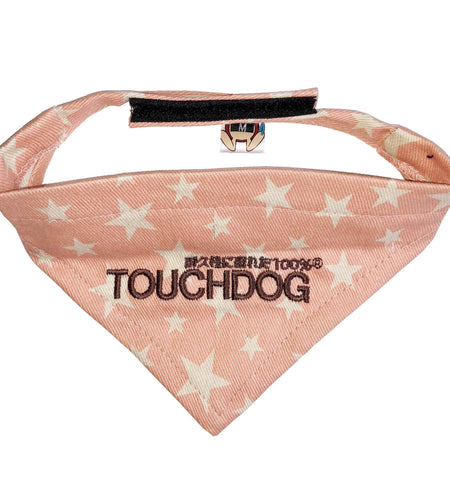 Touchdog Star Patterned Hook-and-Loop Fashion Dog Bandana