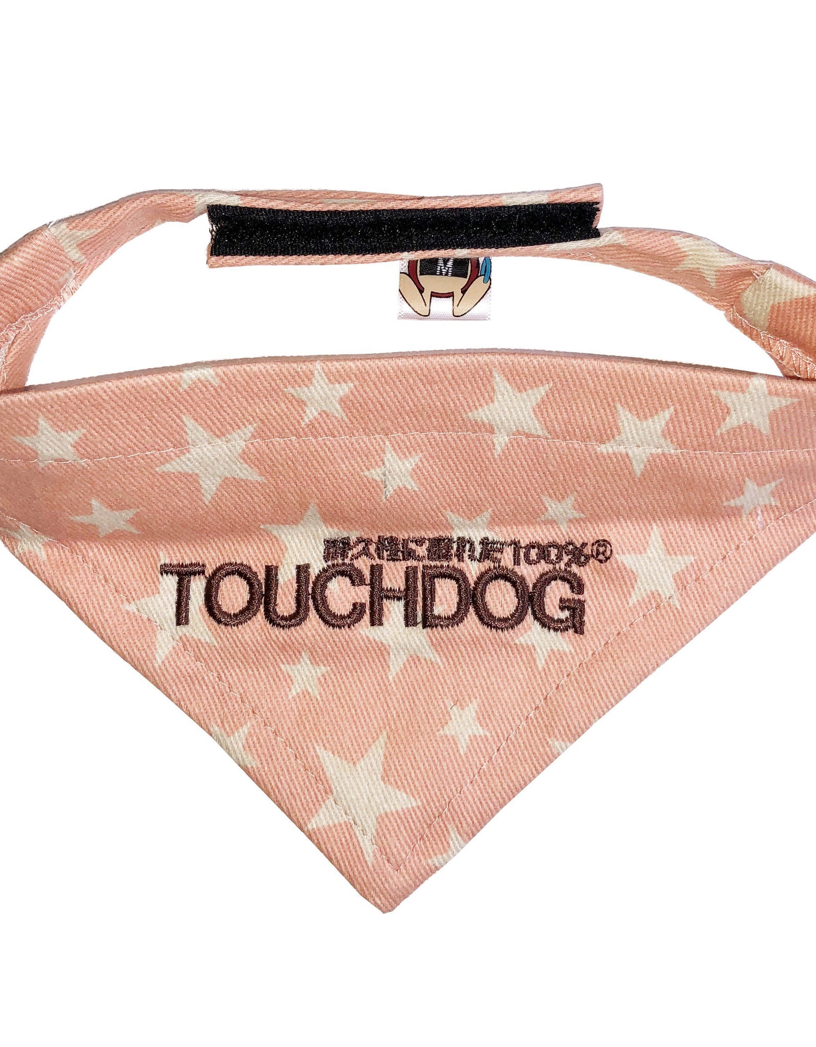 Touchdog Star Patterned Hook-and-Loop Fashion Dog Bandana