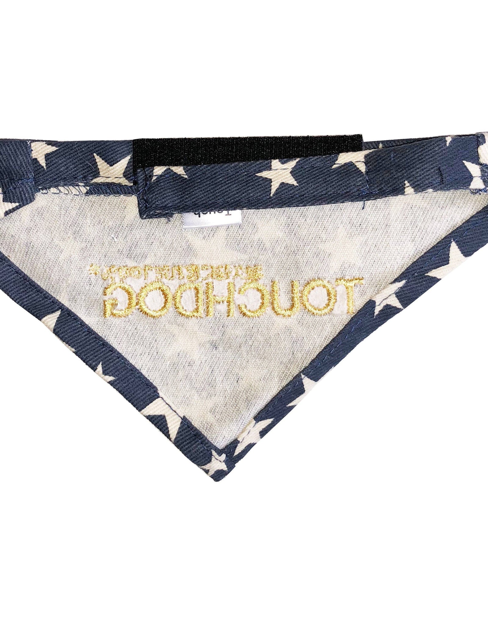 Touchdog Star Patterned Hook-and-Loop Fashion Dog Bandana