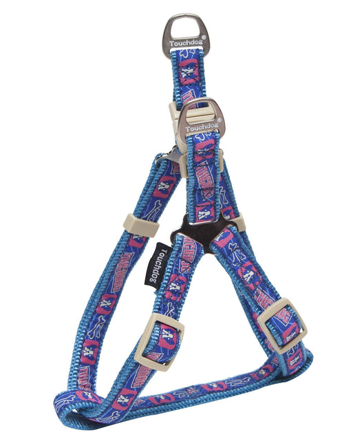 Load image into Gallery viewer, Touchdog 'Bone Patterned' Tough Stitched Dog Harness and Leash
