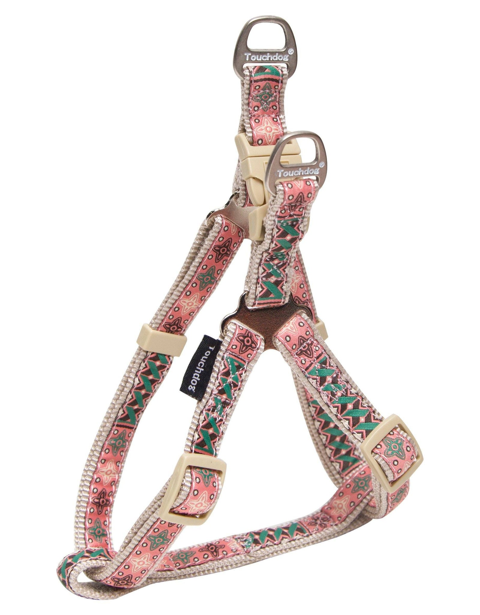 Touchdog  'Capentry Patterned' Tough Stitched Dog Harness and Leash