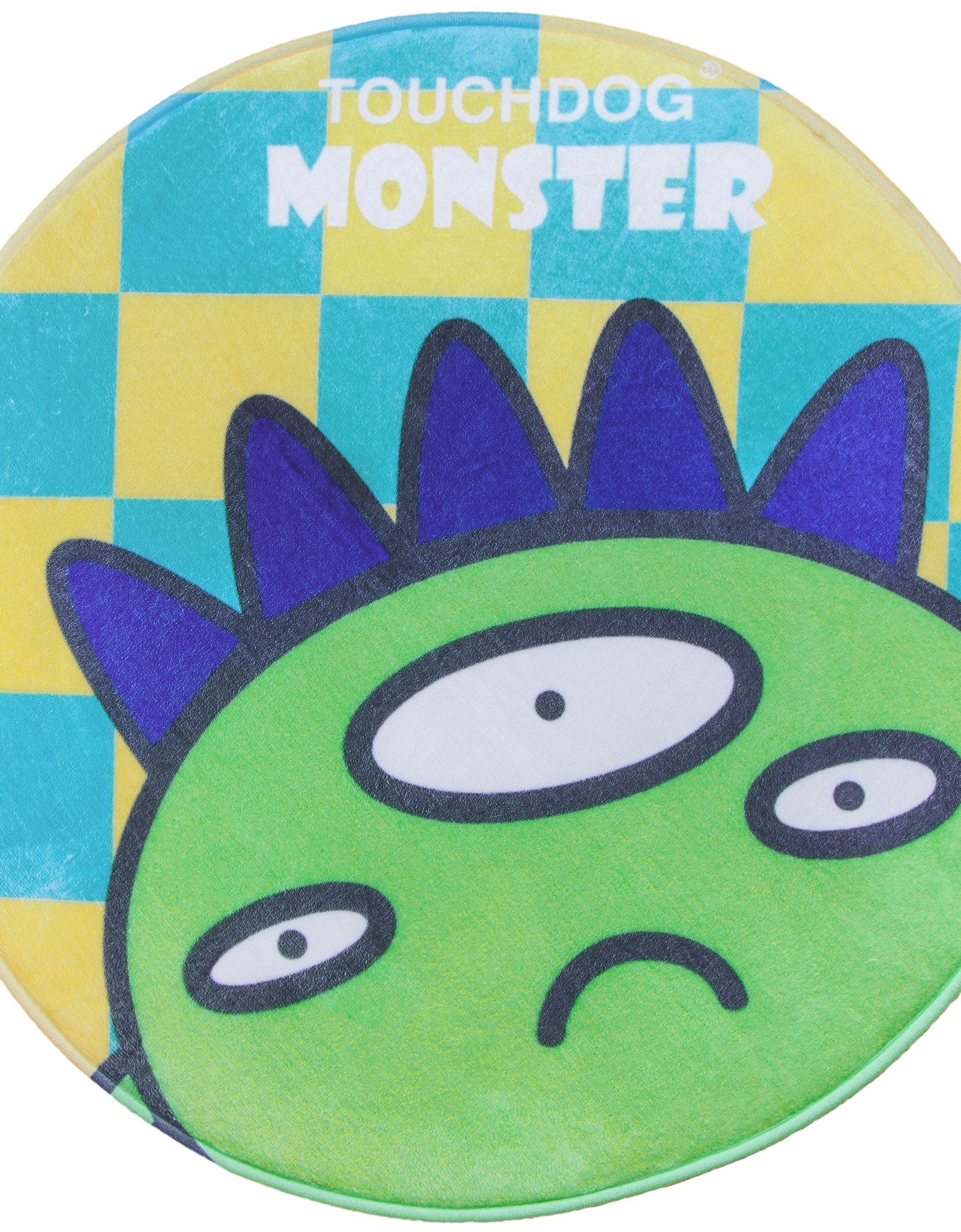 Touchdog Cartoon Alien Monster Rounded Cat and Dog Mat