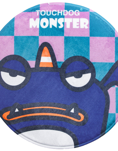 Load image into Gallery viewer, Touchdog Cartoon Crabby Tooth Monster Rounded Cat and Dog Mat
