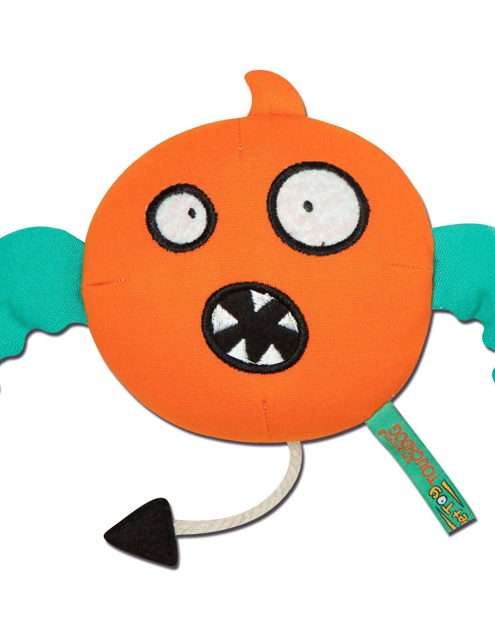 Touchdog Cartoon Flying Critter Monster Plush Dog Toy