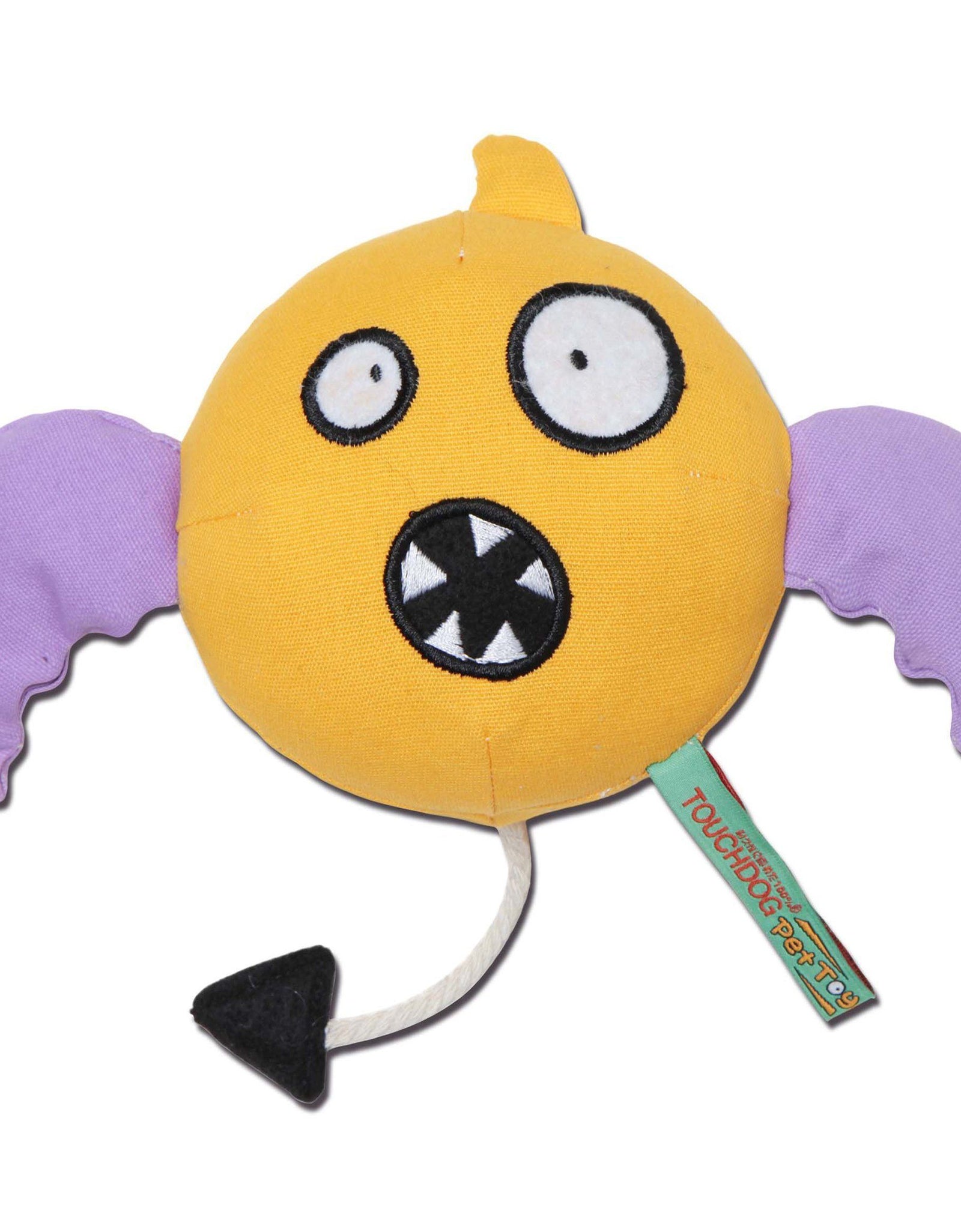 Touchdog Cartoon Flying Critter Monster Plush Dog Toy