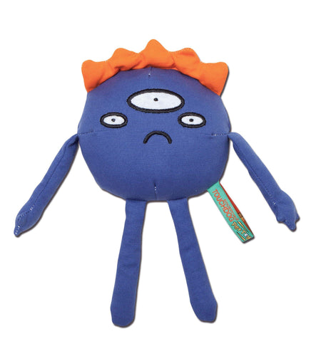 Touchdog Cartoon Monster Plush Dog Toy - Dark Blue