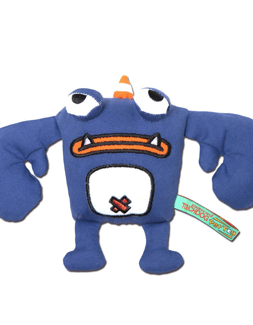 Load image into Gallery viewer, Touchdog Cartoon Monster Plush Dog Toy - Dark Blue
