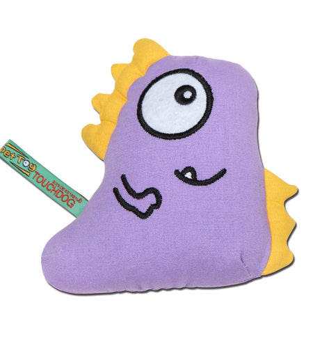 Touchdog Cartoon Monster Plush Dog Toy - Purple