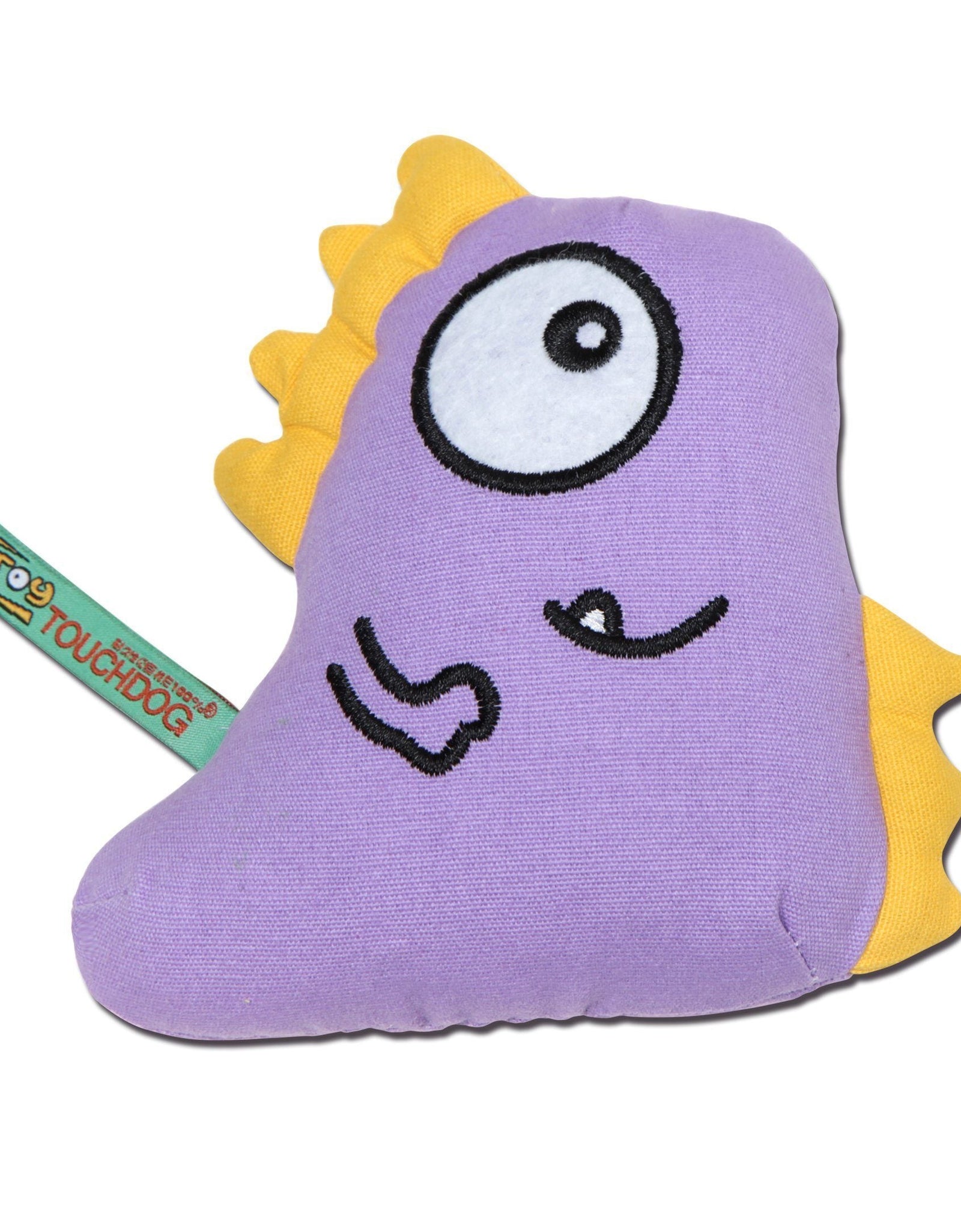 Touchdog Cartoon Monster Plush Dog Toy - Purple