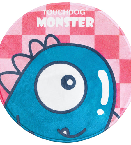 Touchdog Cartoon Shoe-faced Monster Rounded Cat and Dog Mat