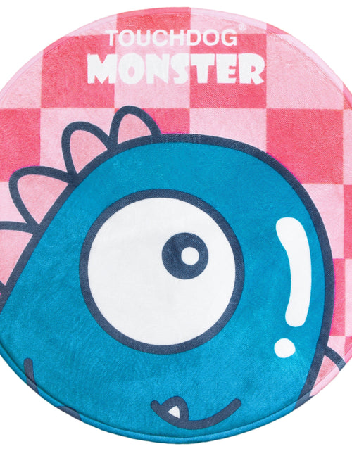 Load image into Gallery viewer, Touchdog Cartoon Shoe-faced Monster Rounded Cat and Dog Mat
